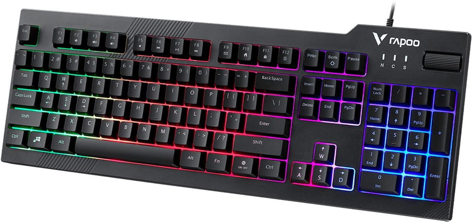 Clavier gaming filaire rétroéclairé Rapoo V50S - 19 touches anti-ghosting, AZERTY français – vue 4