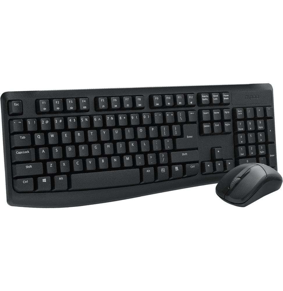 Ensemble clavier et souris sans fil Rapoo X1800PRO - 2,4 GHz, anti-éclaboussures, AZERTY français – vue 5