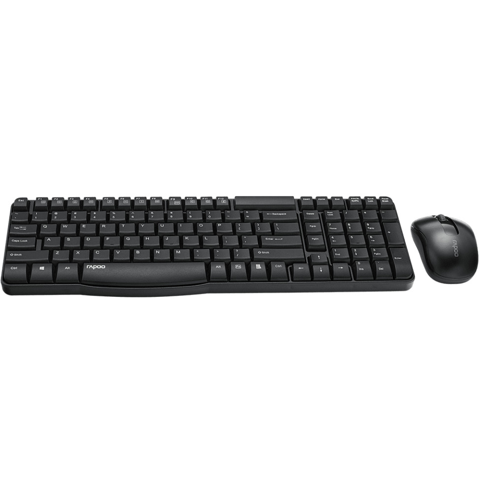 Ensemble clavier et souris sans fil Rapoo X1800S - 2,4 GHz, compact, AZERTY français – vue 5