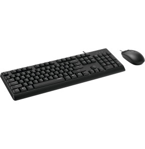 Ensemble clavier et souris filaires Rapoo X130PRO - USB, anti-éclaboussures, AZERTY français — image 4