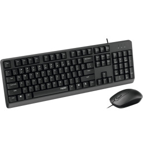 Ensemble clavier et souris filaires Rapoo X130PRO - USB, anti-éclaboussures, AZERTY français — image 5