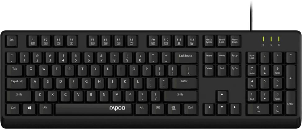 Clavier filaire Rapoo NK1900 - USB, anti-éclaboussures, AZERTY français – vue 2