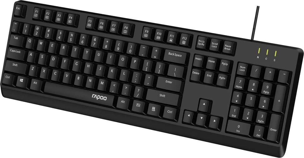 Rapoo NK1900 Wired Keyboard - USB, Splash-Resistant, French AZERTY – view 4