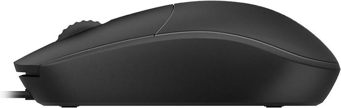 Souris optique filaire Rapoo N100 - USB, ambidextre, noire – vue 2