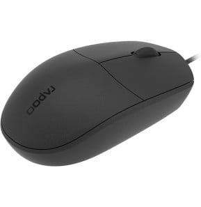 Souris optique filaire Rapoo N100 - USB, ambidextre, noire — image 3