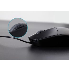 Souris optique filaire Rapoo N100 - USB, ambidextre, noire — image 5