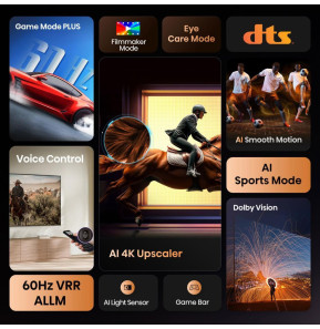 Téléviseur Hisense 75" Smart UHD 4K 75A6Q + Récepteur TNT Intégré (HIS75A6Q) — image 5