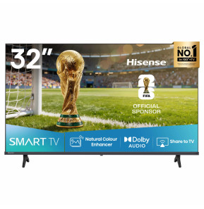 Téléviseur Hisense 32A4Q | 32" HD VIDAA Smart TV + Récepteur TNT Intégré