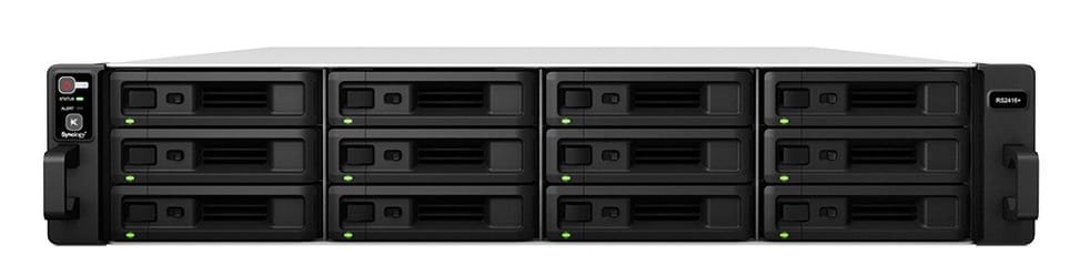 Serveur NAS 4 baies hautes performances évolutif Synology RackStation RS815RP+ avec alimentation redondante