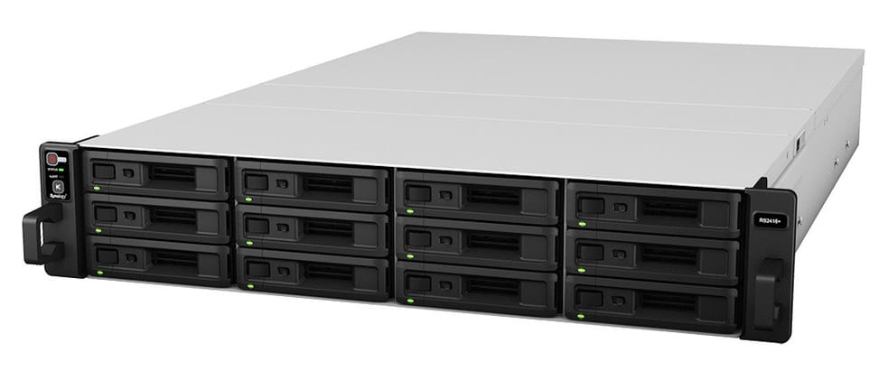 Serveur NAS 4 baies hautes performances évolutif Synology RackStation RS815RP+ avec alimentation redondante
