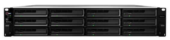 Serveur NAS 12 baies hautes performances évolutif Synology RackStation RS3614xs+ avec alimentation redondante