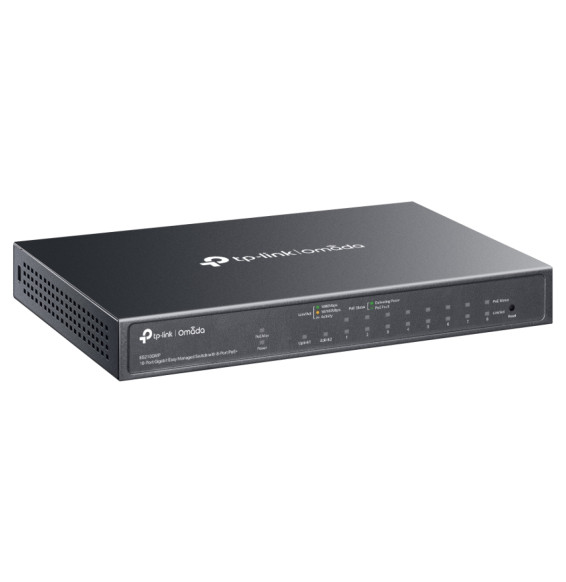 Switch Easy Managed TP-Link ES210GMP Omada 10 ports Gigabit avec 8 ports PoE+ (ES210GMP)