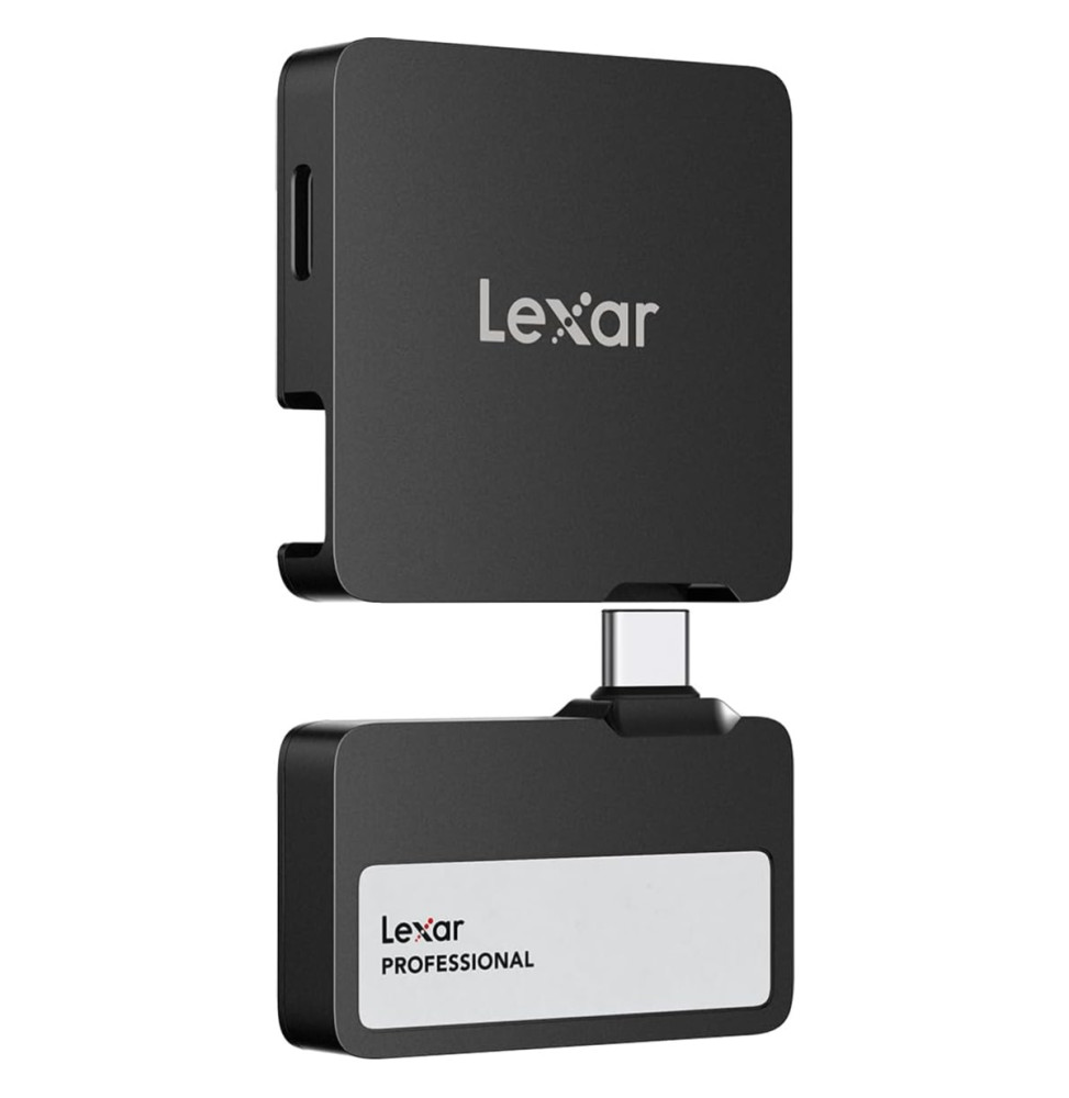 SSD externe portable Lexar Professional Go SL400 1 To avec hub USB-C (LSL400S001T-RNBNG)