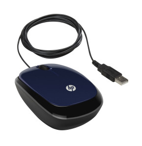 Souris filaire USB HP X1200 (noir brillant) (H6E99AA)
