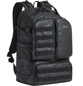 Sac à dos Rivacase Sherwood 7663 camouflage bleu marine 32 L pour portables 17,3" (7663 navy camo)