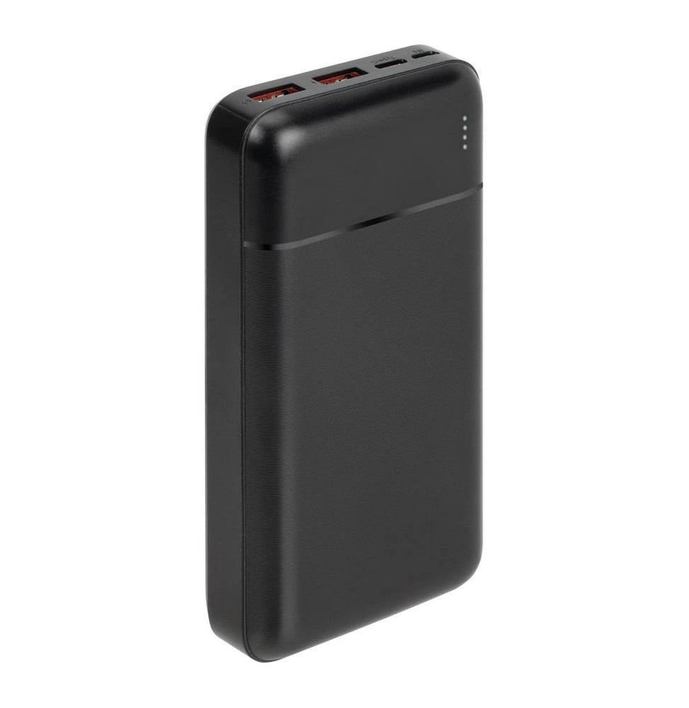 Batterie externe Rivacase VA2102 20 000 mAh 22,5 W noire, USB-C Power Delivery et Quick Charge 3.0 (VA2102)
