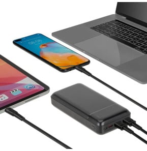 Batterie externe Rivacase VA2102 20 000 mAh 22,5 W noire, USB-C Power Delivery et Quick Charge 3.0 (VA2102) — image 6