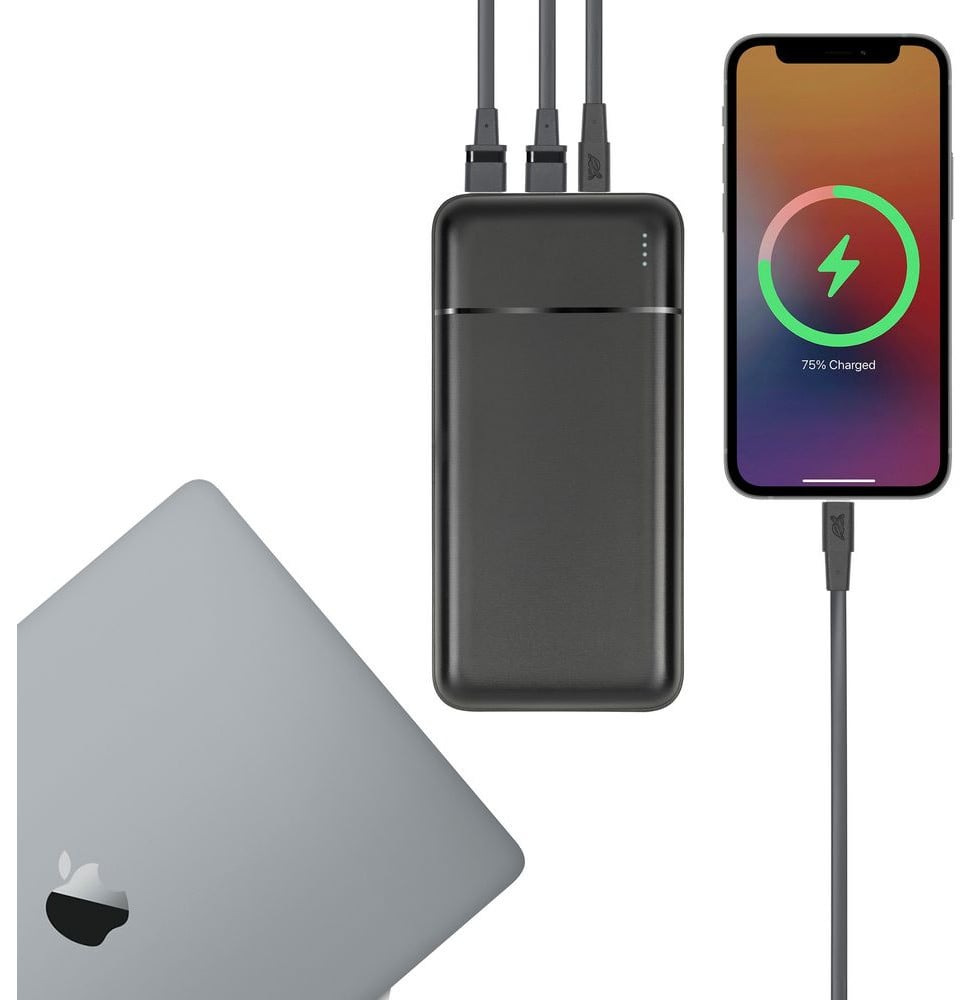 Batterie externe Rivacase VA2102 20 000 mAh 22,5 W noire, USB-C Power Delivery et Quick Charge 3.0 (VA2102) – vue 8