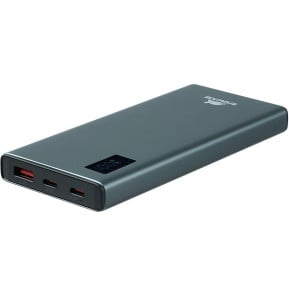 Batterie externe Rivacase VA1021 10 000 mAh 22,5 W en métal gris, écran LCD, 2 USB-C et 1 USB-A (VA1021) — image 4