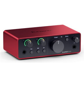 Interface audio USB-C Focusrite Scarlett Solo 4e génération - 1 préampli micro, entrée guitare