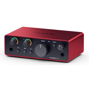 Interface audio USB-C Focusrite Scarlett Solo 4e génération - 1 préampli micro, entrée guitare — image 2
