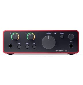 Interface audio USB-C Focusrite Scarlett Solo 4e génération - 1 préampli micro, entrée guitare — image 3