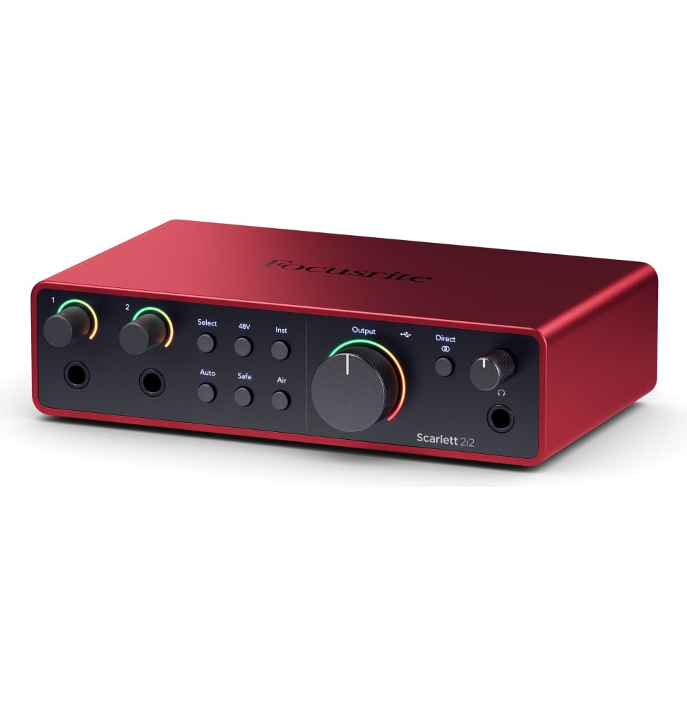 Interface audio USB-C Focusrite Scarlett 2i2 4e génération - 2 préamplis micro, Auto Gain – vue 2