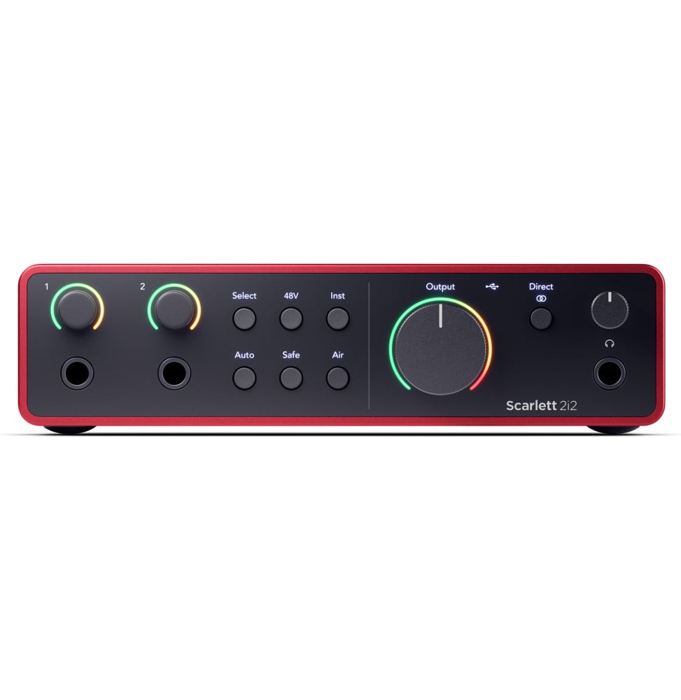 Interface audio USB-C Focusrite Scarlett 2i2 4e génération - 2 préamplis micro, Auto Gain – vue 3