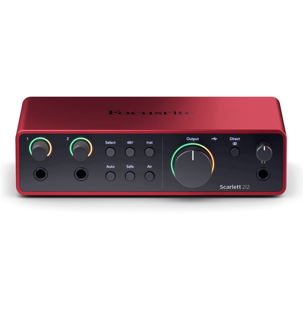 Interface audio USB-C Focusrite Scarlett 2i2 4e génération - 2 préamplis micro, Auto Gain – vue 5