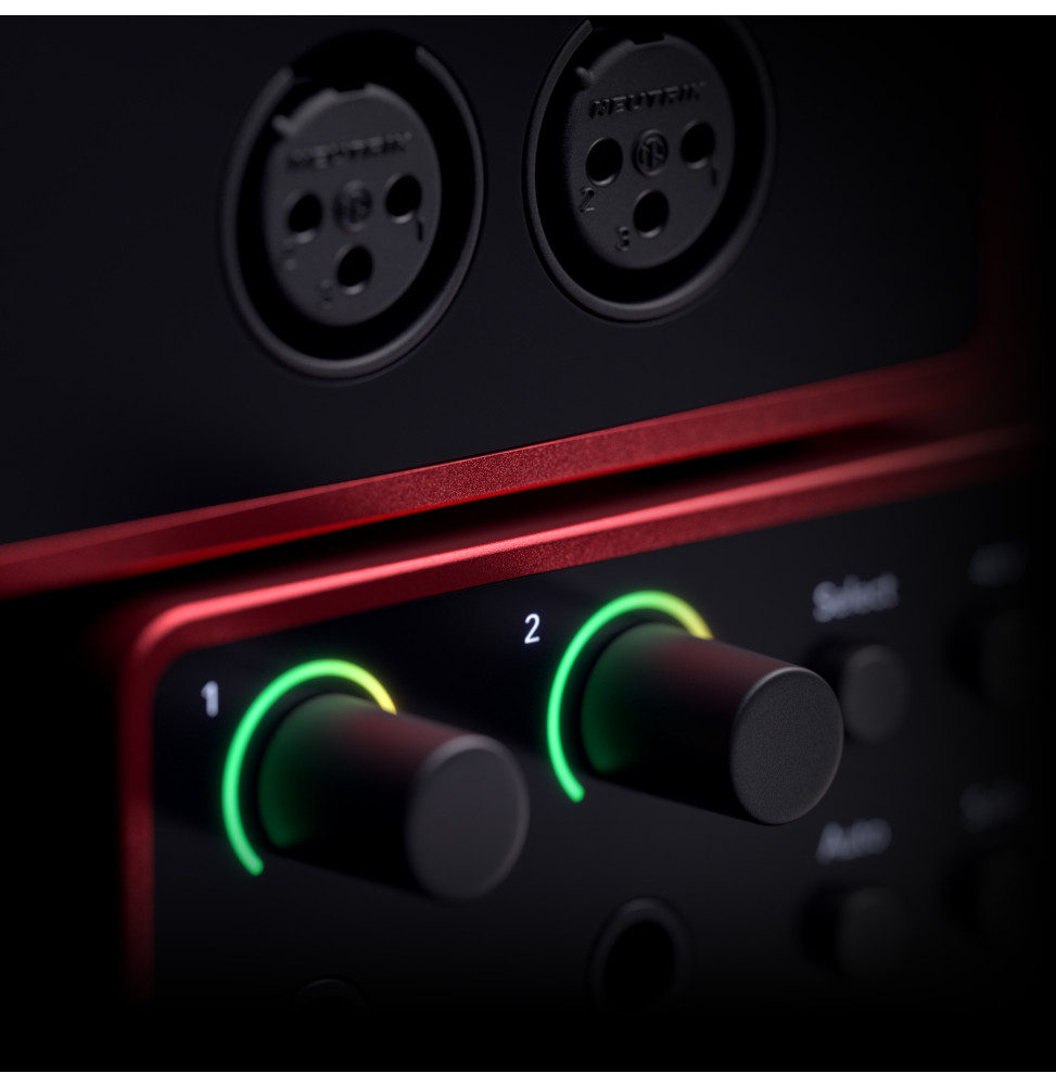 واجهة صوت USB-C من Focusrite Scarlett 2i2 الجيل 4 - 2 مضخم ميكروفون، Auto Gain – صورة 6