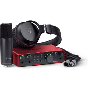 Pack d'enregistrement Focusrite Scarlett 2i2 Studio 4e génération : interface, micro et casque