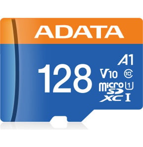Carte microSD ADATA Premier 128 Go microSDXC UHS-I A1 V10 avec adaptateur (AUSDX128GUICL10A1-RA1) — image 5