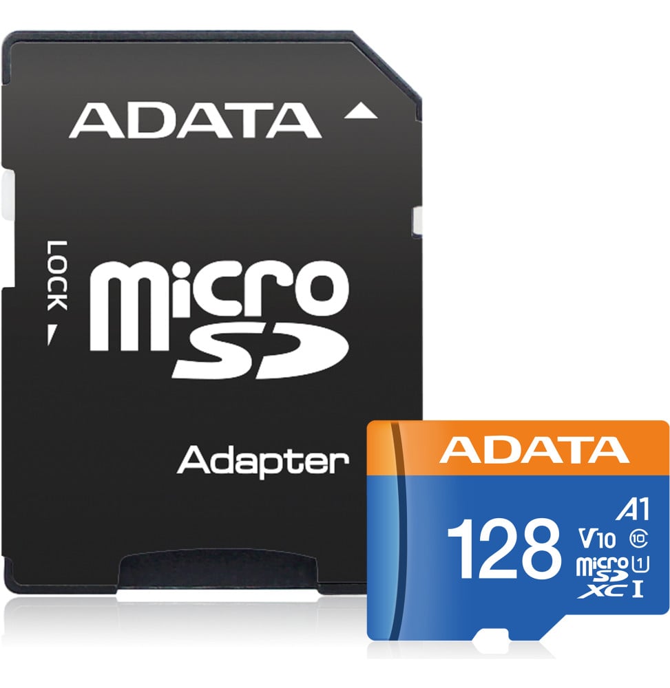 Carte microSD ADATA Premier 128 Go microSDXC UHS-I A1 V10 avec adaptateur (AUSDX128GUICL10A1-RA1) – vue 6