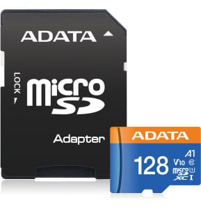 Carte microSD ADATA Premier 128 Go microSDXC UHS-I A1 V10 avec adaptateur (AUSDX128GUICL10A1-RA1) — image 6