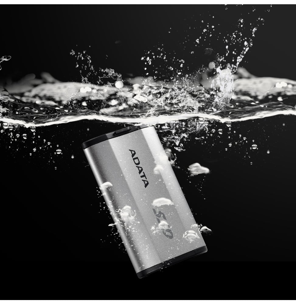 Disque Dur portable SSD ADATA SD810 USB-C - 500 Go Gris argent (SD810-500G-CSG) – vue 8