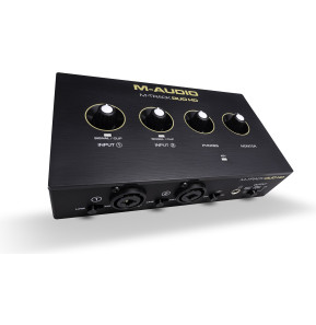 حزمة تسجيل M-Audio M-Track Duo HD Producer Pack - واجهة صوت USB-C وميكروفون M100 وسماعة رأس HDH41 — صورة 2