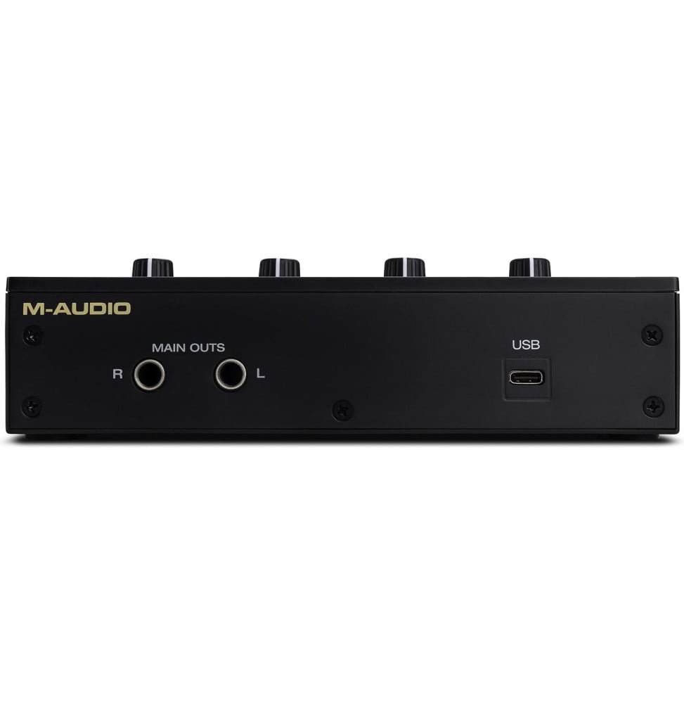 حزمة تسجيل M-Audio M-Track Duo HD Producer Pack - واجهة صوت USB-C وميكروفون M100 وسماعة رأس HDH41 – صورة 6