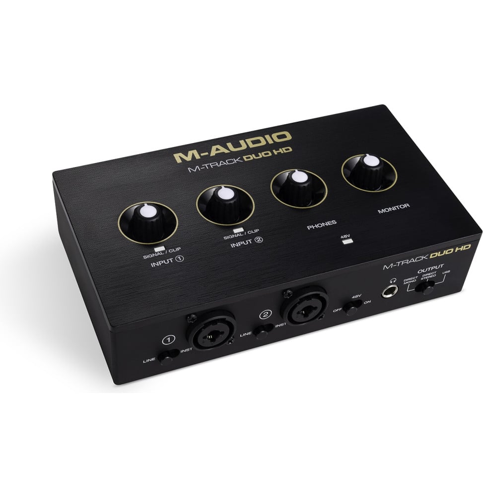 Pack d'enregistrement M-Audio M-Track Duo HD Producer Pack - interface audio USB-C, micro M100 et casque HDH41 – vue 8