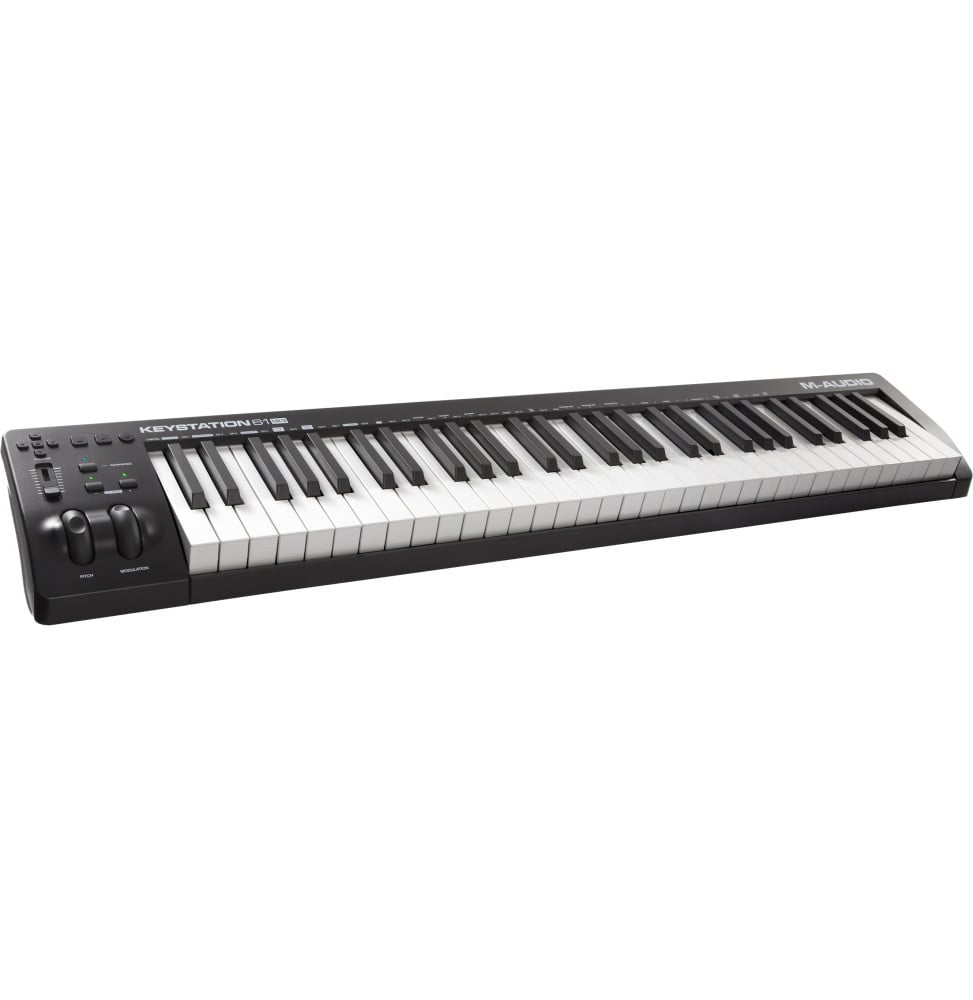 Clavier maître USB-MIDI M-Audio Keystation 61 MK3 - 61 touches semi-lestées, sortie MIDI 5 broches