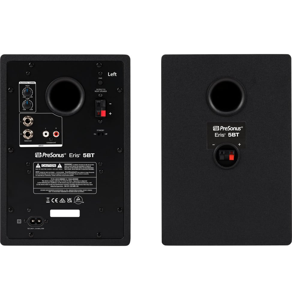 Moniteur de studio PreSonus Eris 5BT 2e gén. Bluetooth, vendu par paire – vue 6