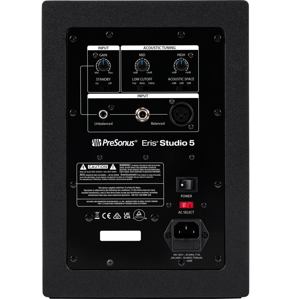 Moniteur de studio PreSonus Eris Studio 5 actif 5,25", vendu à l'unité – vue 3