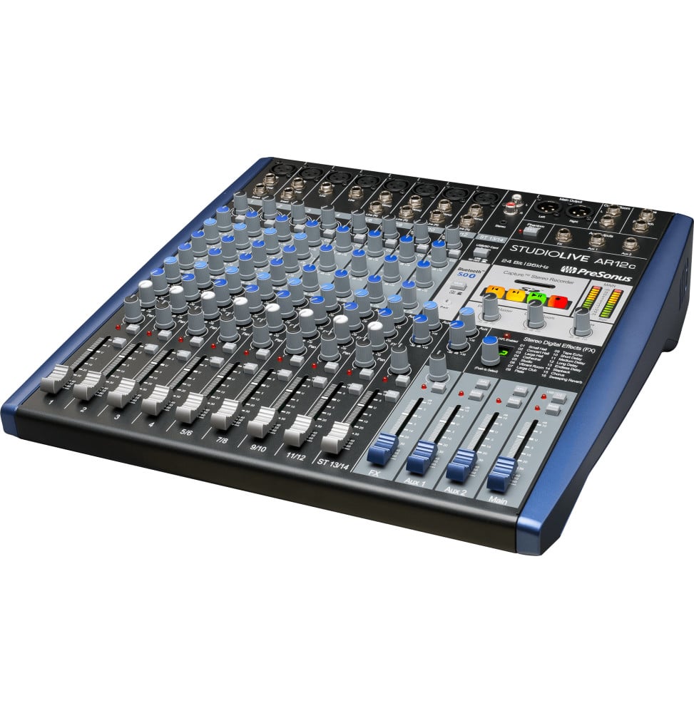 طاولة مزج صوت تناظرية PreSonus StudioLive AR12c، 14 قناة، USB-C وBluetooth – صورة 3