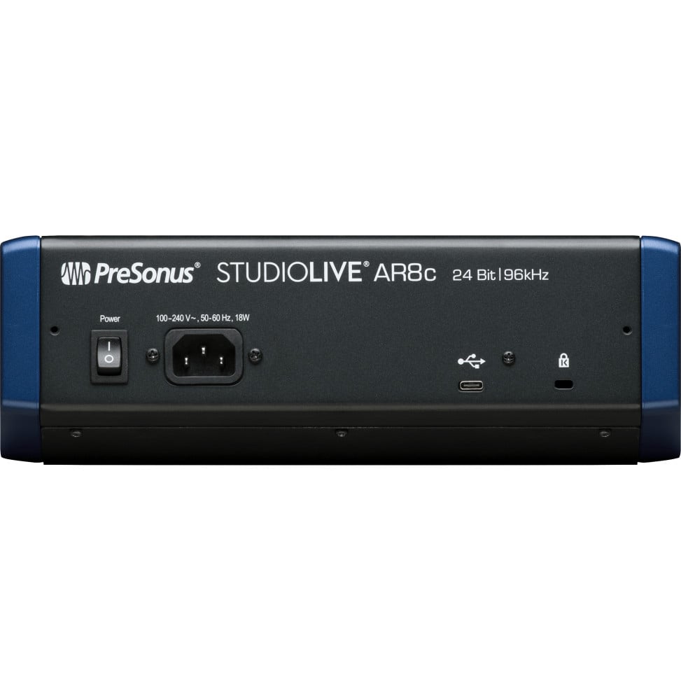 Table de mixage analogique PreSonus StudioLive AR8c, 8 voies, USB-C et Bluetooth – vue 4