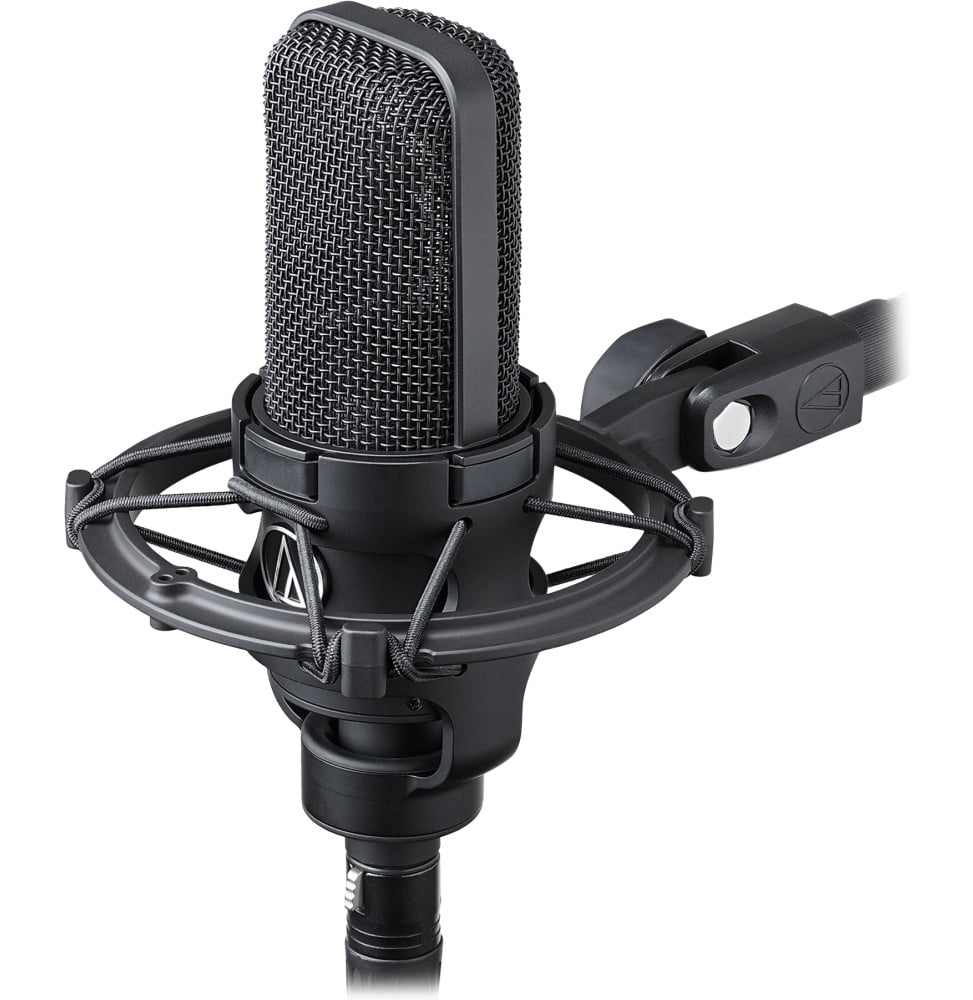 Microphone à condensateur Audio-Technica AT4033a - cardioïde, suspension AT8449a – vue 2