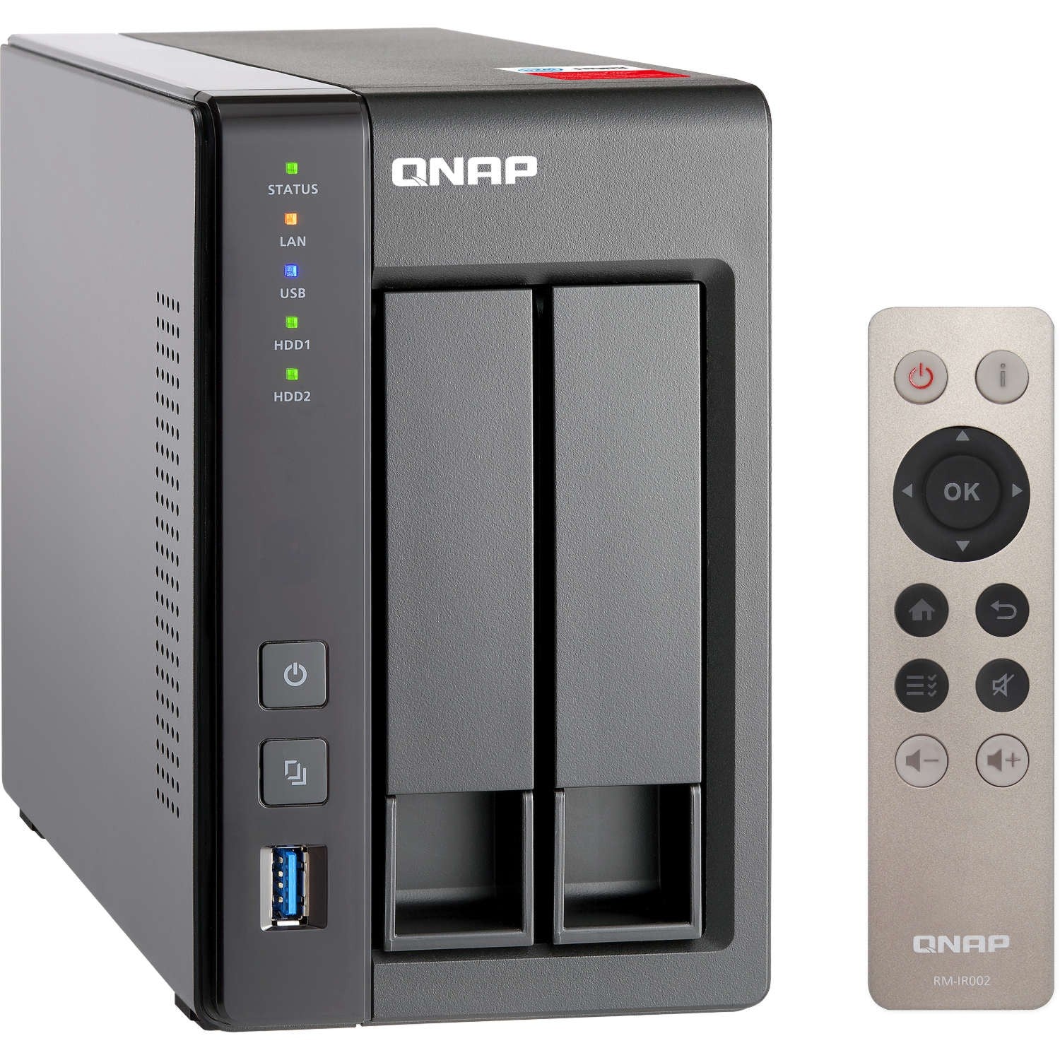 Serveur NAS 2 baies multimédia Kodi QNAP TS251+ avec 2 Go de RAM prix
