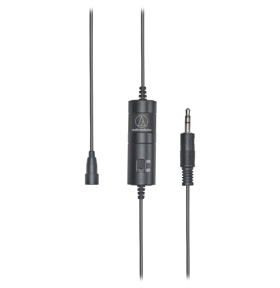 Microphone cravate Audio-Technica ATR3350x - omnidirectionnel, jack 3,5 mm, câble 3 m – vue 2
