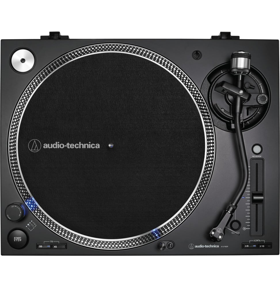 مشغل أسطوانات DJ بالدفع المباشر Audio-Technica AT-LP140XP - 3 سرعات، رأس قراءة AT-XP3 – صورة 3
