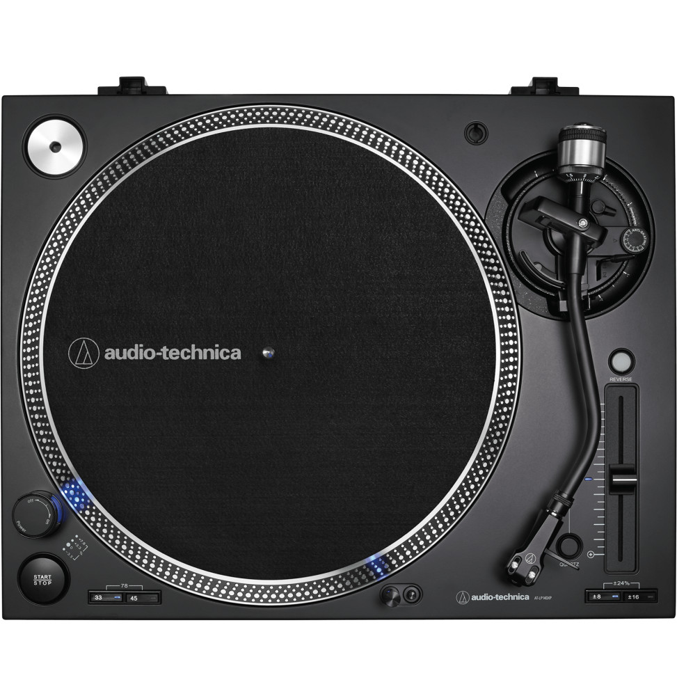 Platine vinyle DJ Audio-Technica AT-LP140XP - entraînement direct, 3 vitesses, cellule AT-XP3 – vue 3