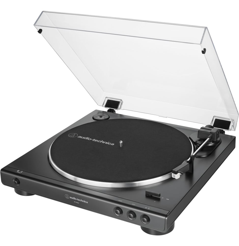Platine vinyle automatique Audio-Technica AT-LP60X - préampli phono intégré, entraînement par courroie, noire (AT-LP60X-BK) – vu