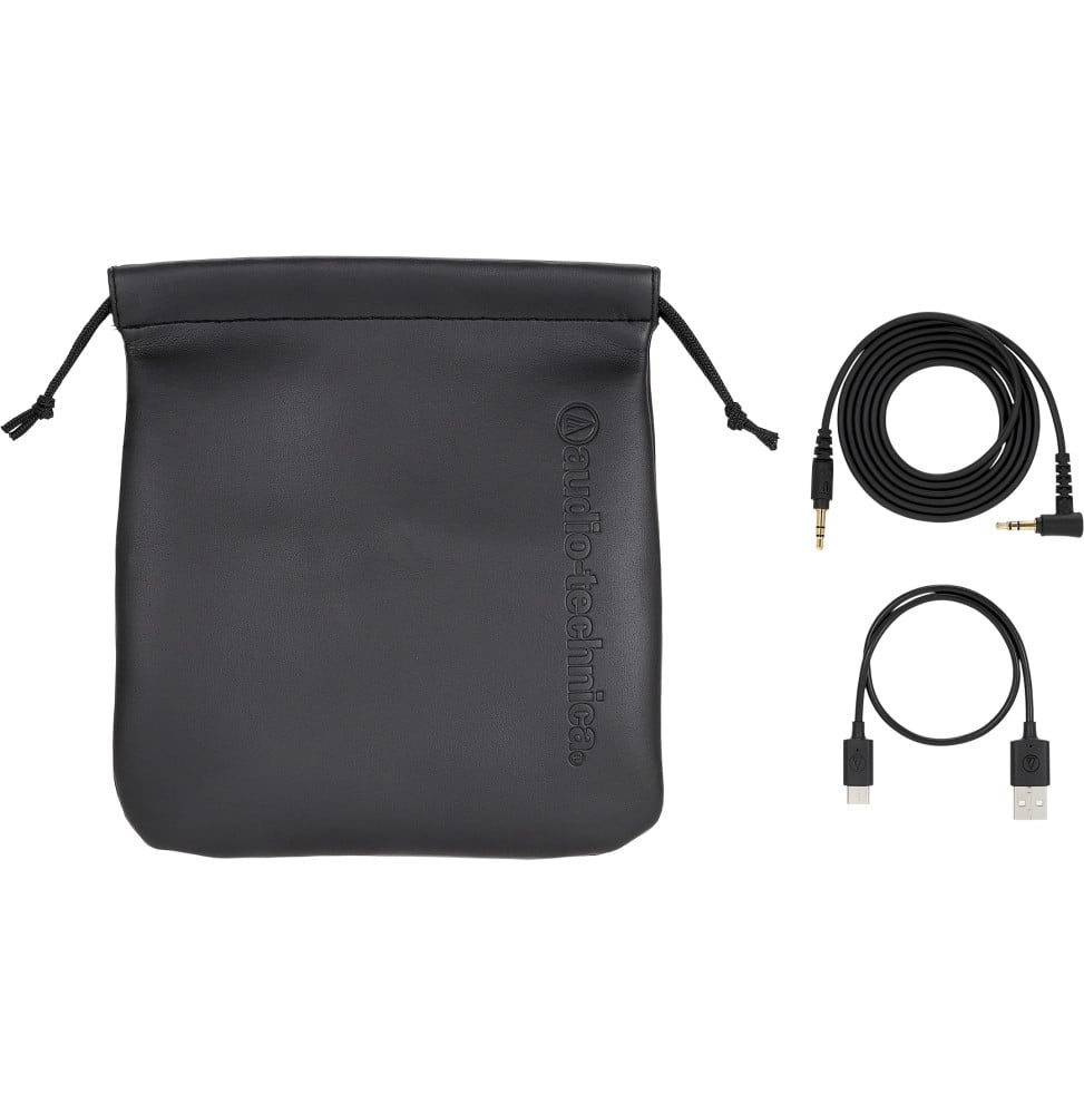 سماعة رأس Bluetooth Audio-Technica ATH-M50xBT2 - LDAC، بطارية 50 ساعة، اتصال متعدد، أسود – صورة 7